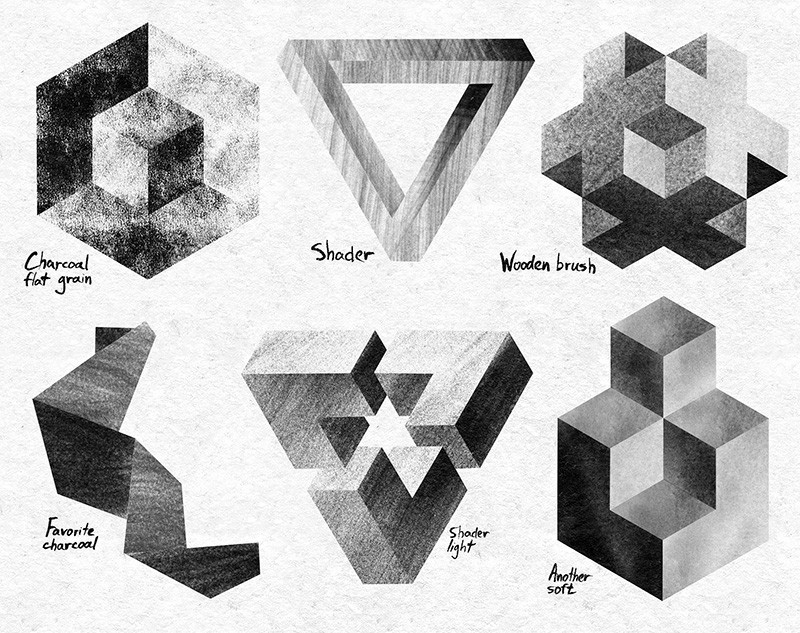 40+Procreate炭笔速写笔刷